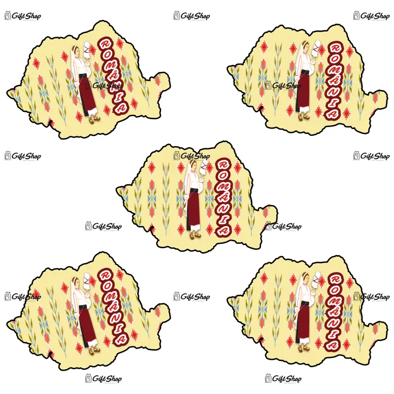 Harta, romania, magnet frigider mgs021